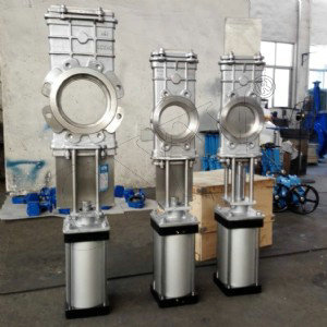 不銹鋼氣動(dòng)穿透式插板閥