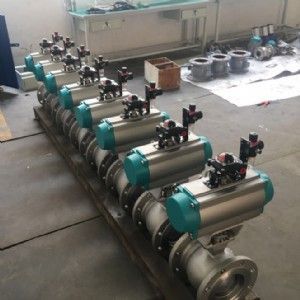 硬密封法蘭V型切斷球閥