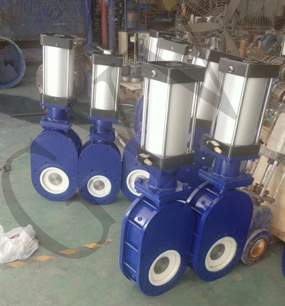 Z673TC氣動(dòng)陶瓷雙閘板閥