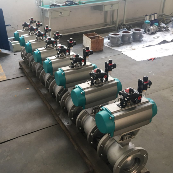 硬密封法蘭V型切斷球閥